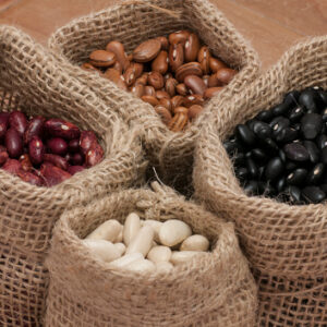 ⁠Red kidney beans, black, white